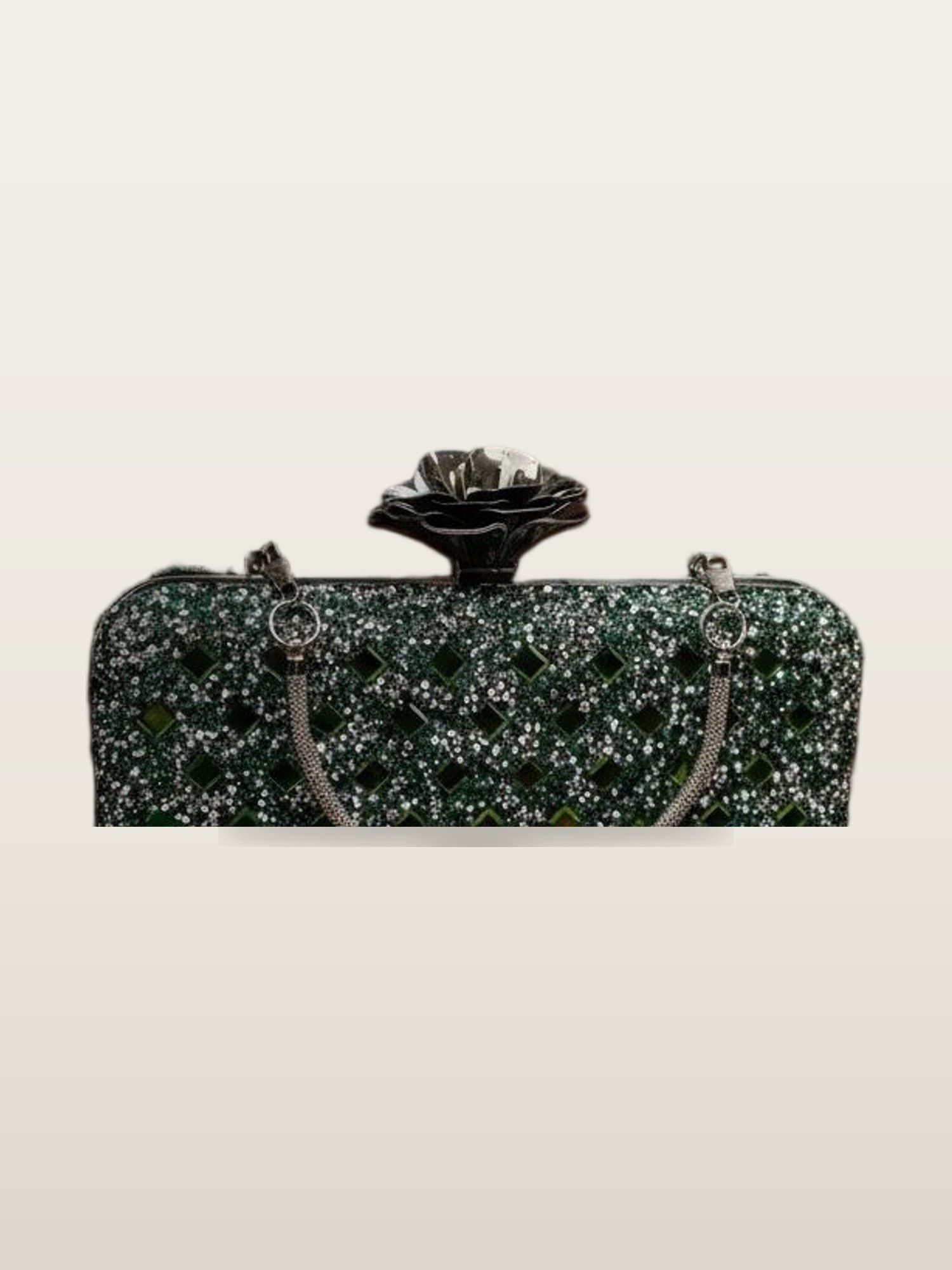 Emerald Crystal Clutch