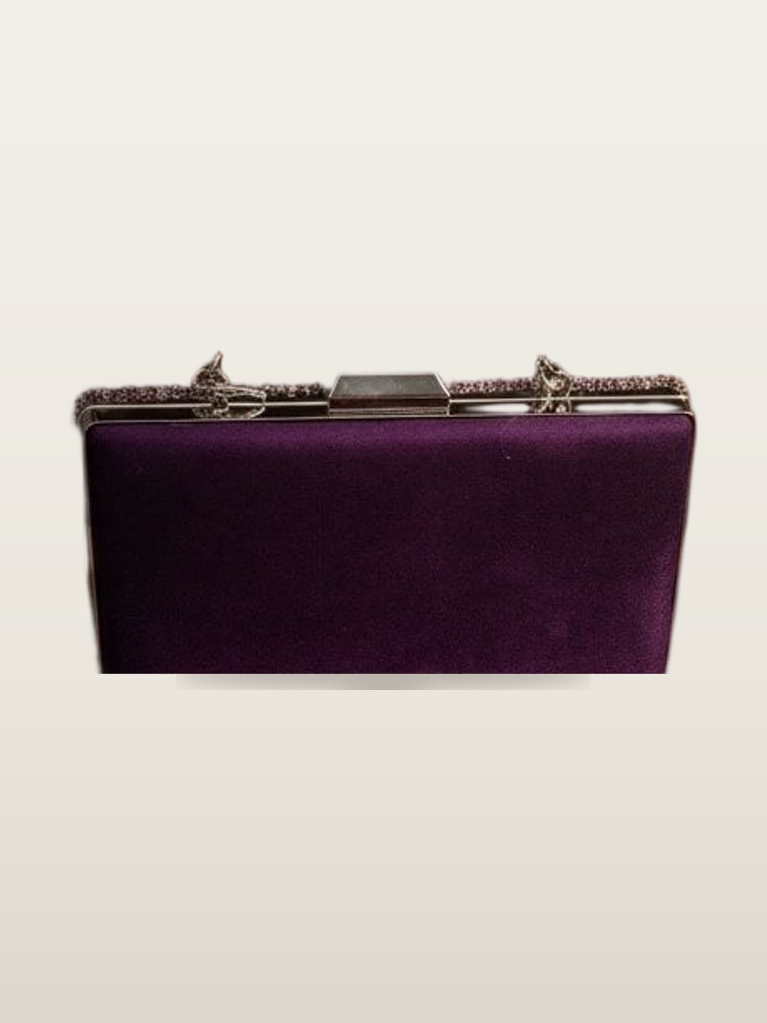 Purple Velvet Clutch