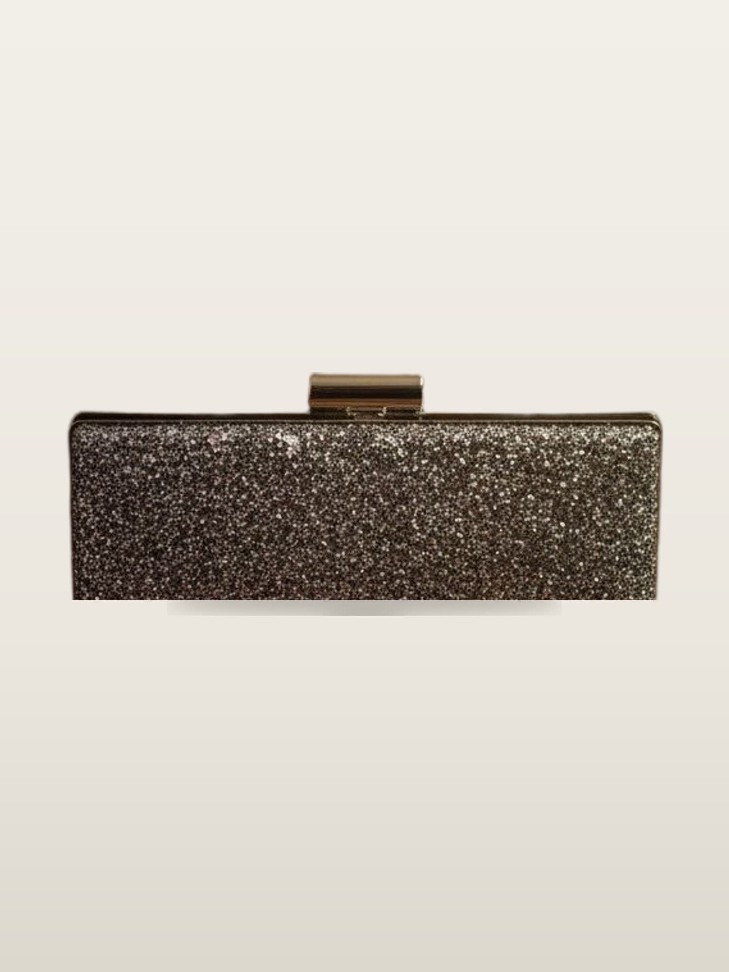 Pewter Glitter Clutch