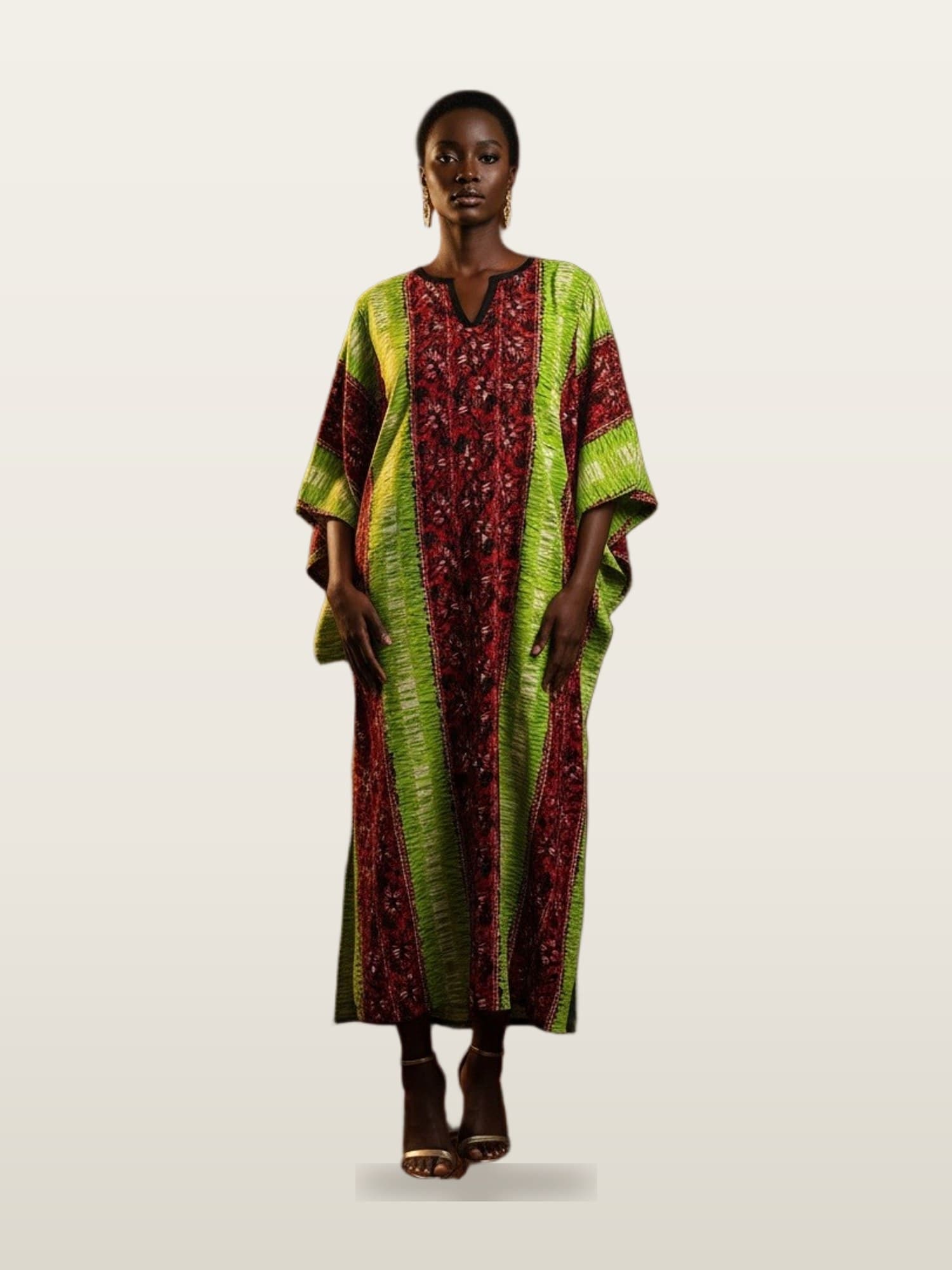 Olive Print Boubou