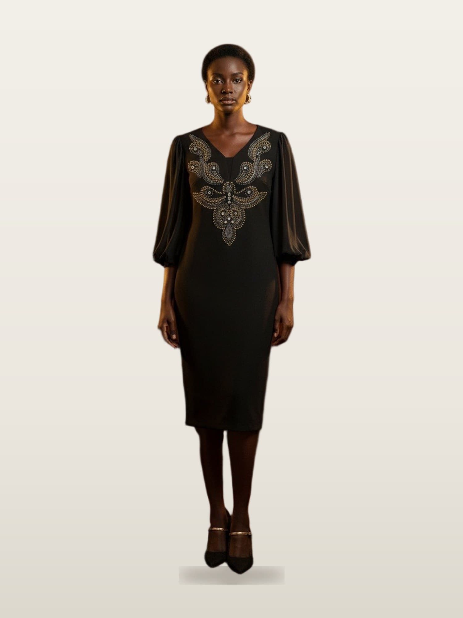 Black Embellished Dress