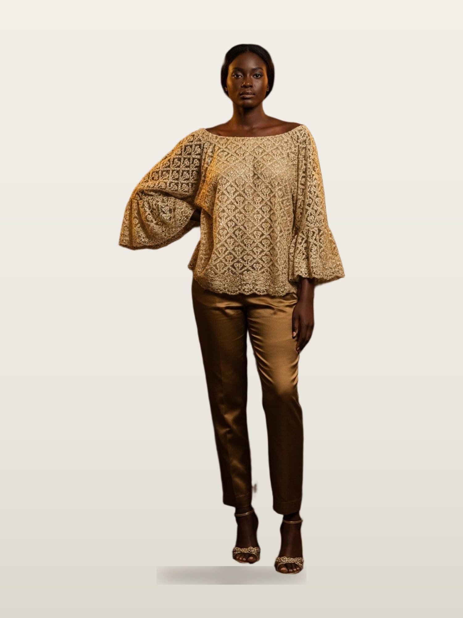 Gold Bell-Sleeve