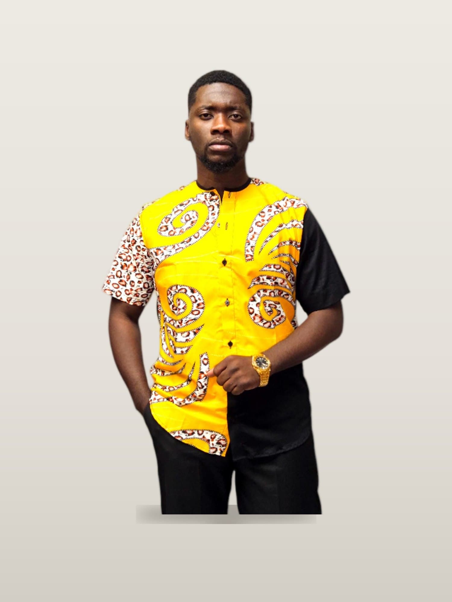 Men's Ankara Print Shirt