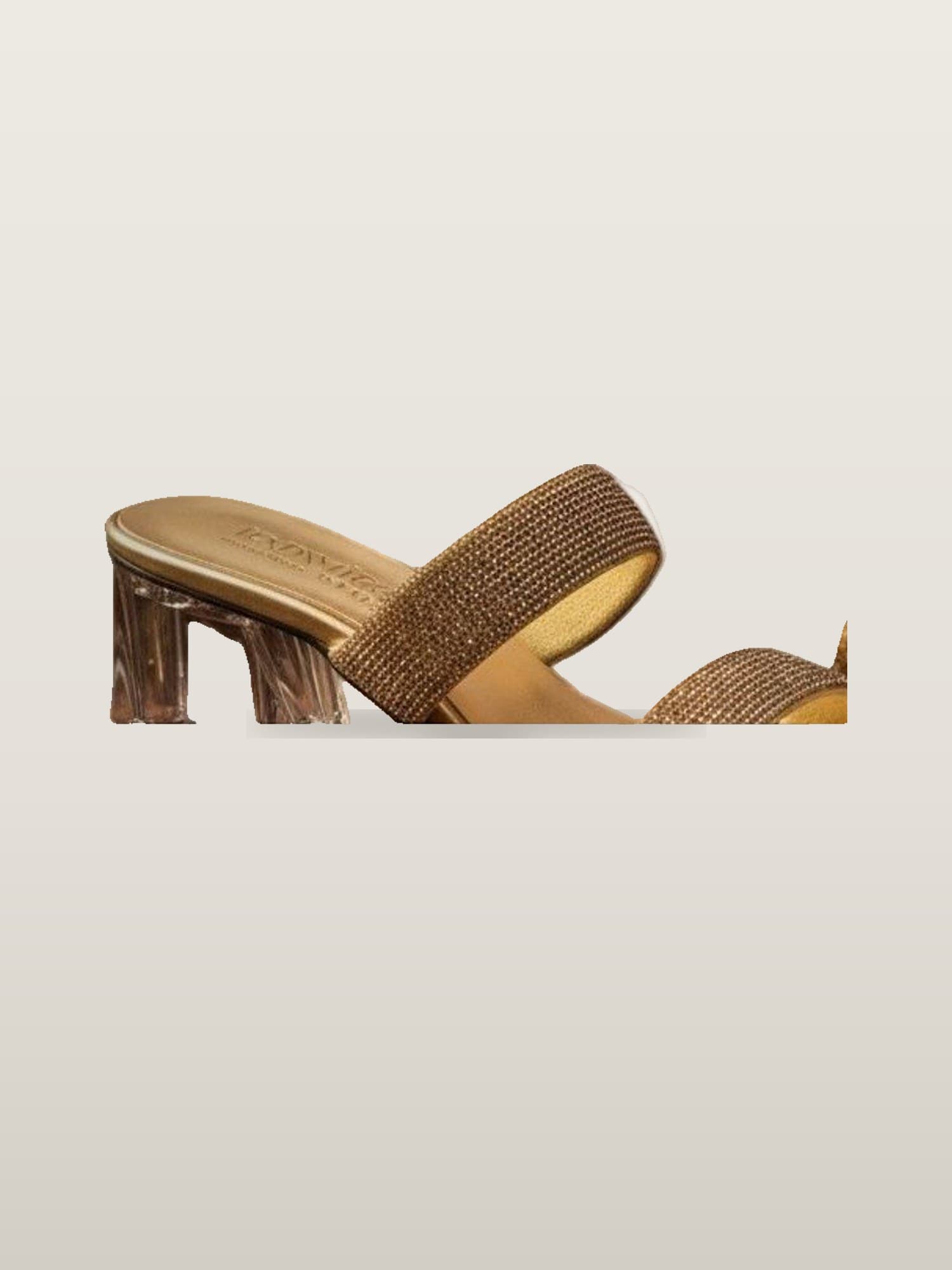 Nude Block-Heel Sandal
