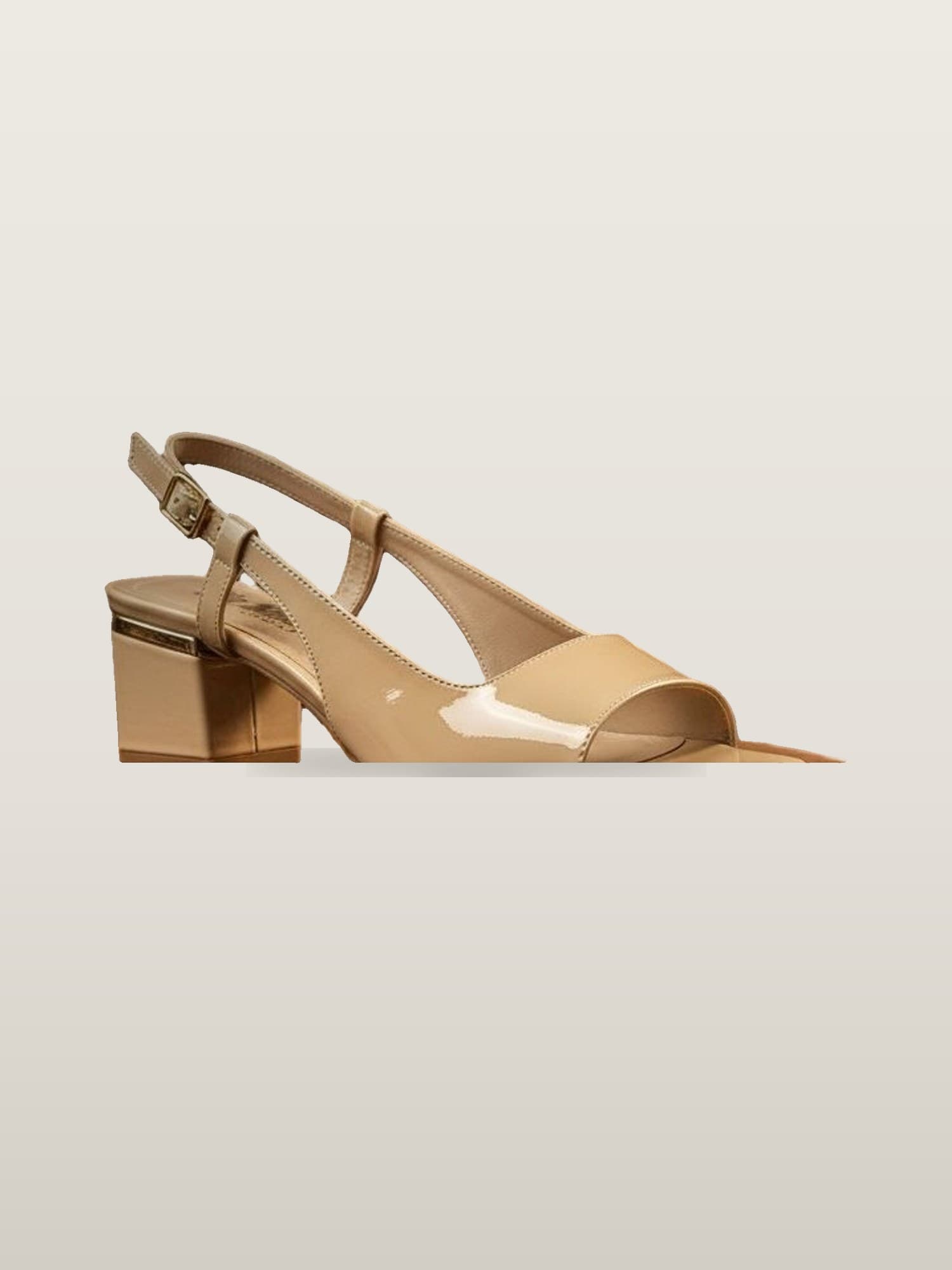 Nude Block-Heel Slingback