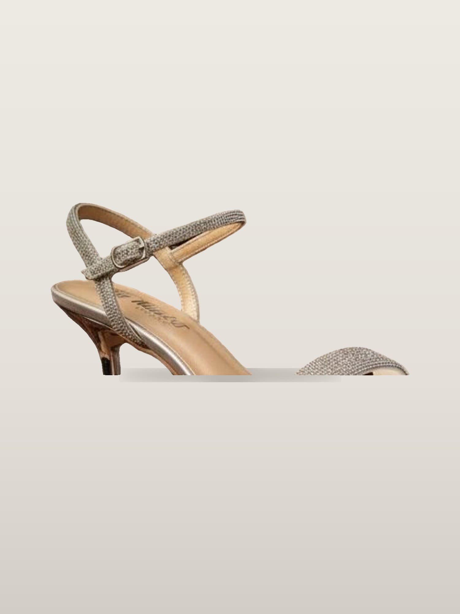 Nude Crystal Strappy Sandal