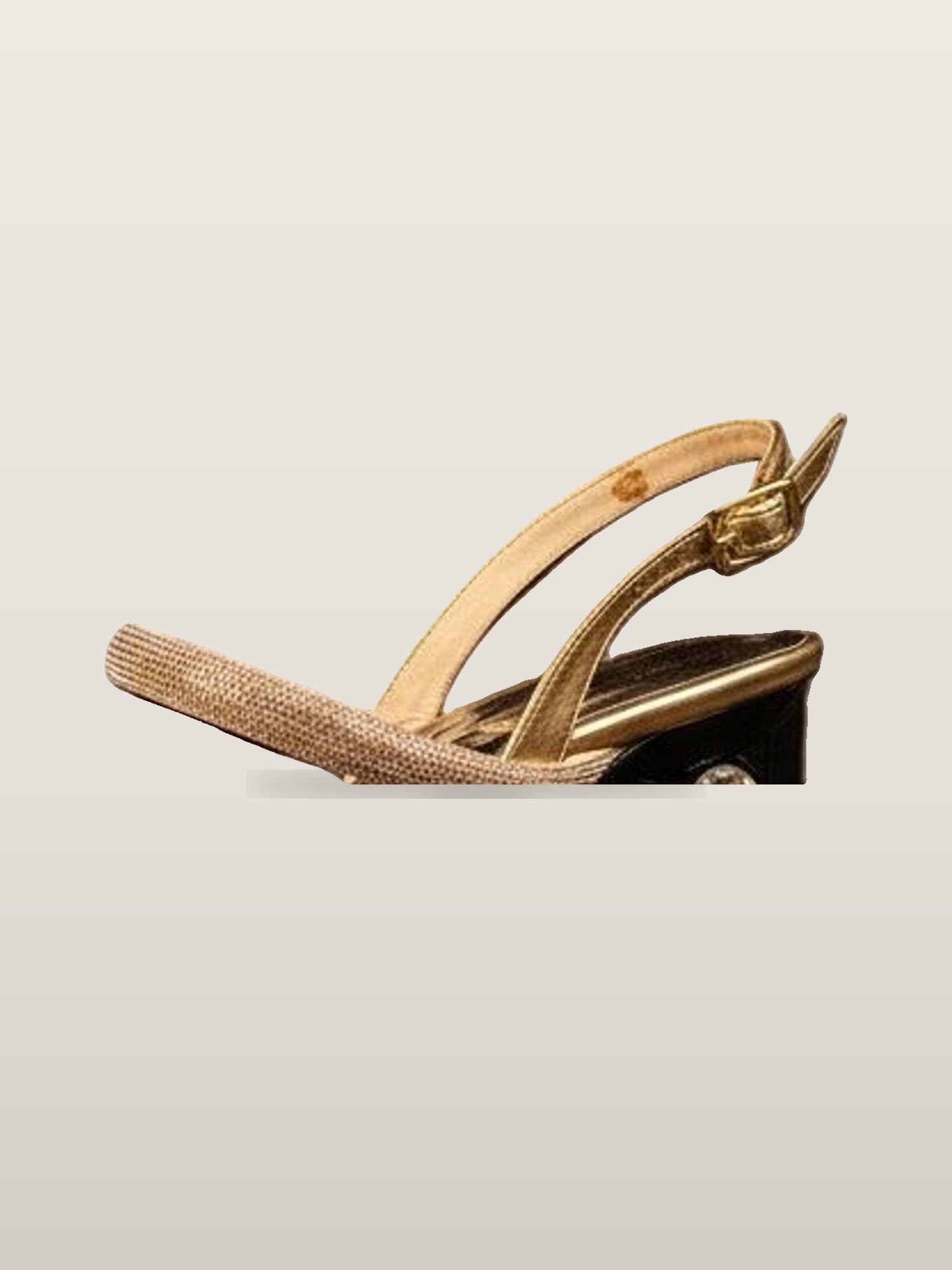 Nude Slingback Kitten Heel