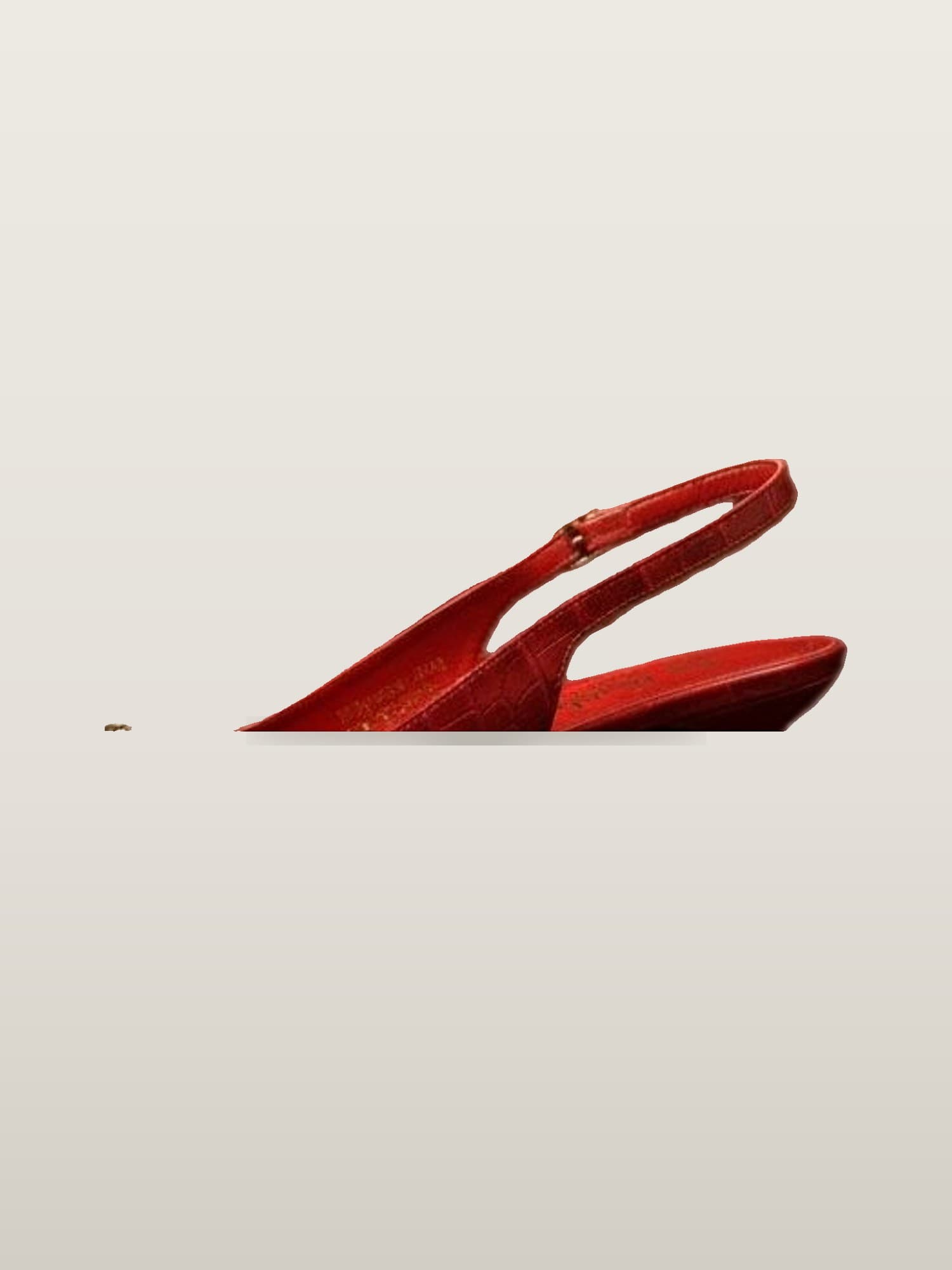 Scarlet Slingback Heel
