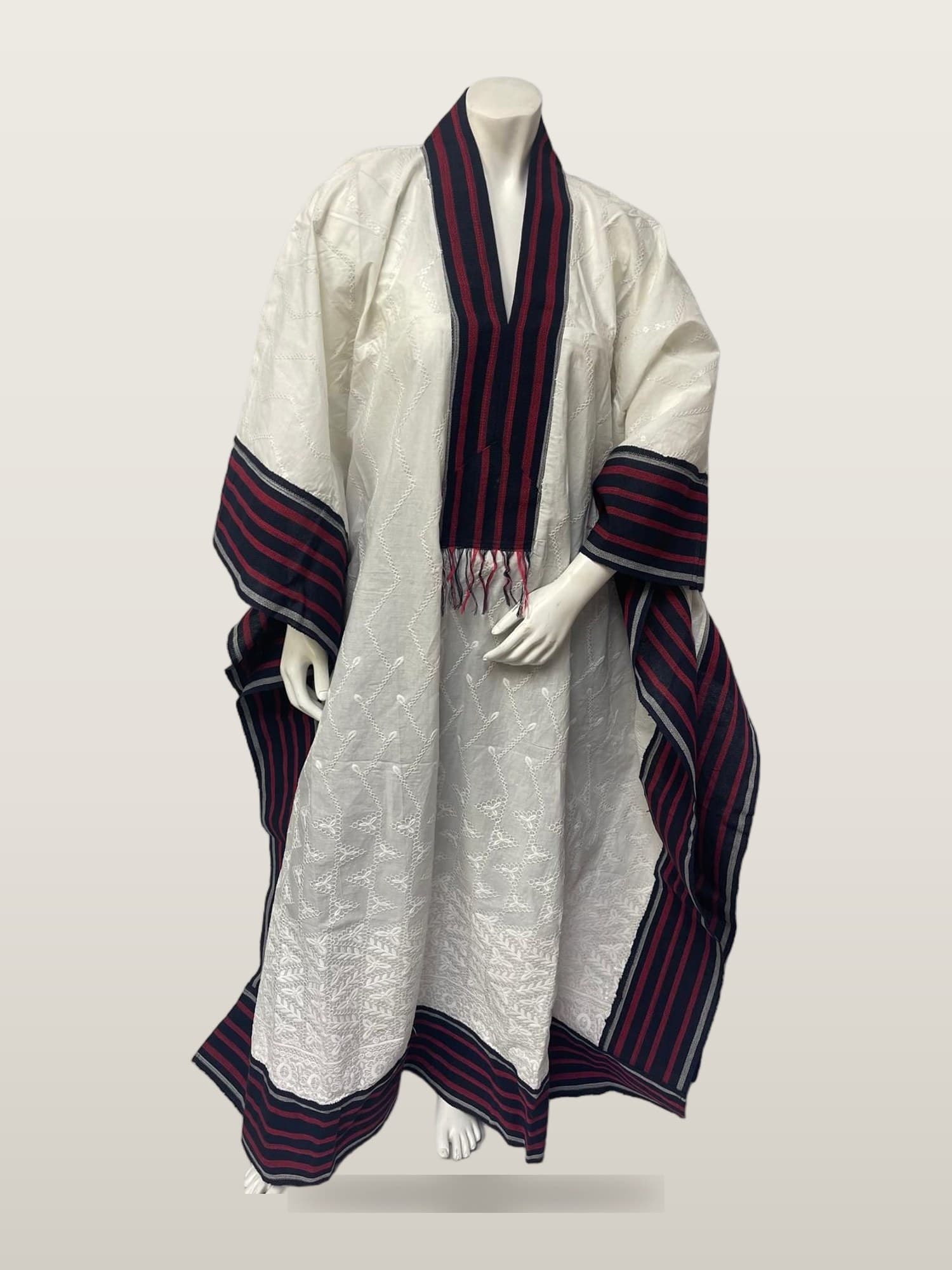 White Quilted Grand Boubou