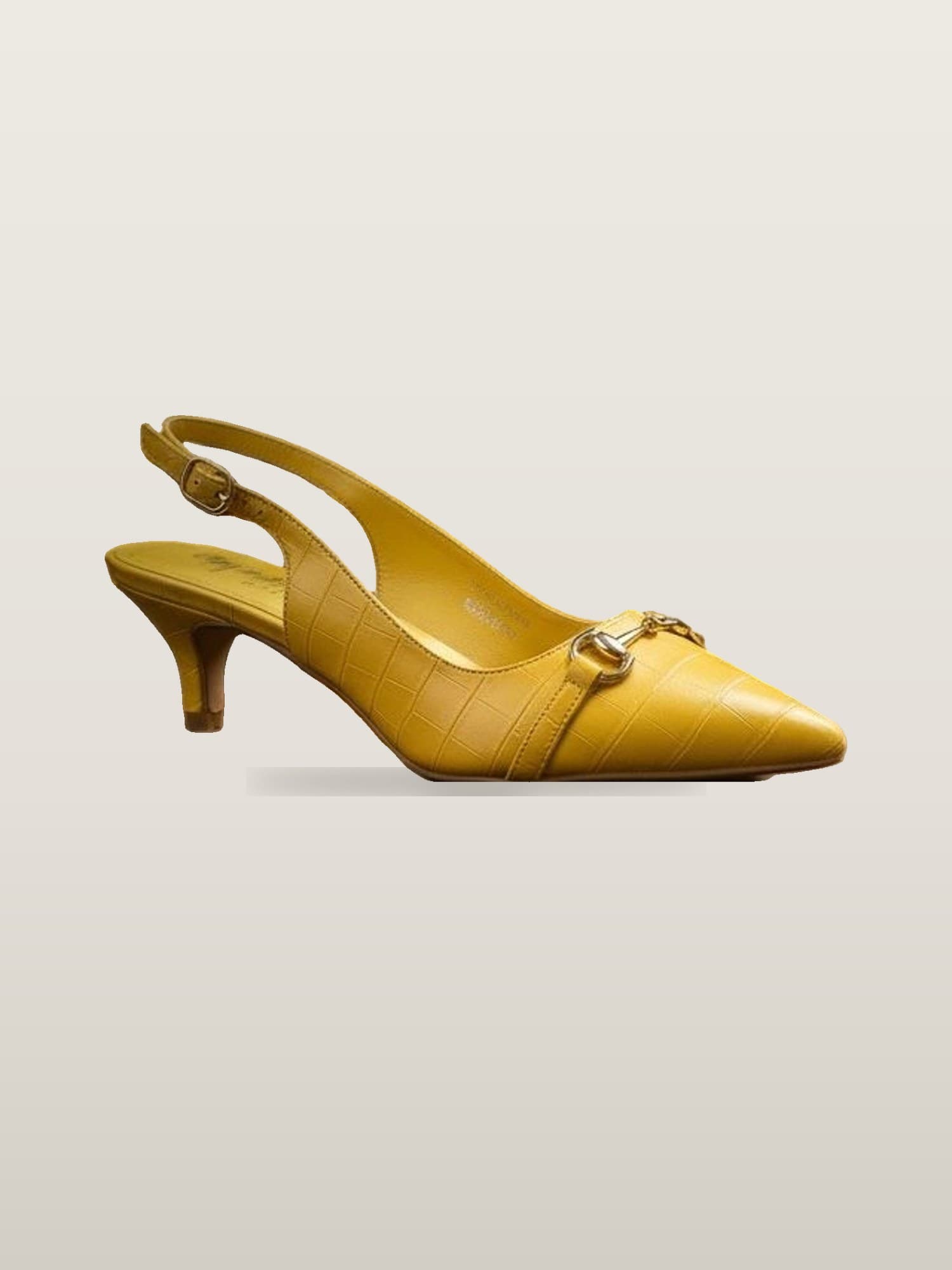 Yellow Slingback Heel