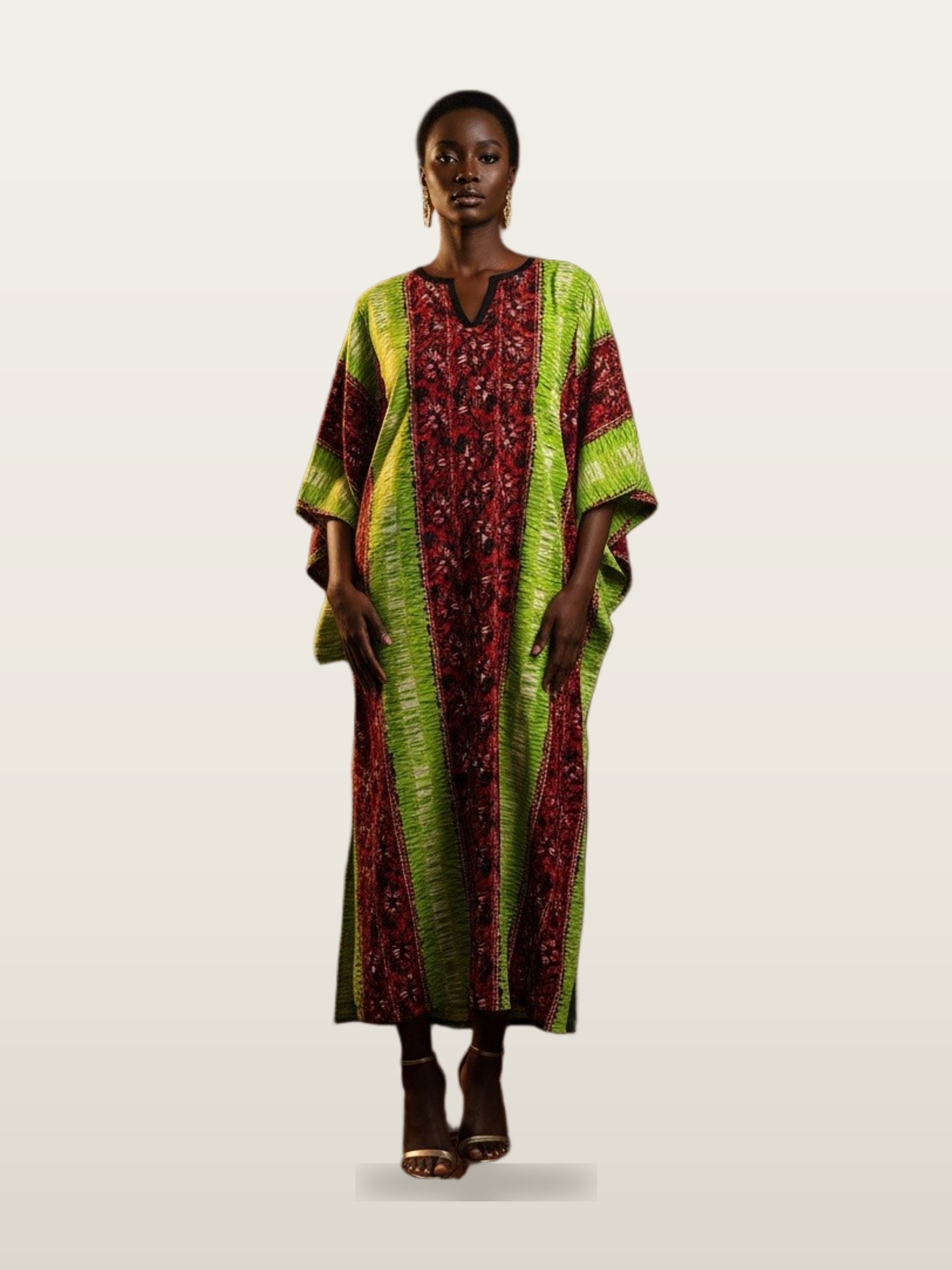 Olive Print Boubou