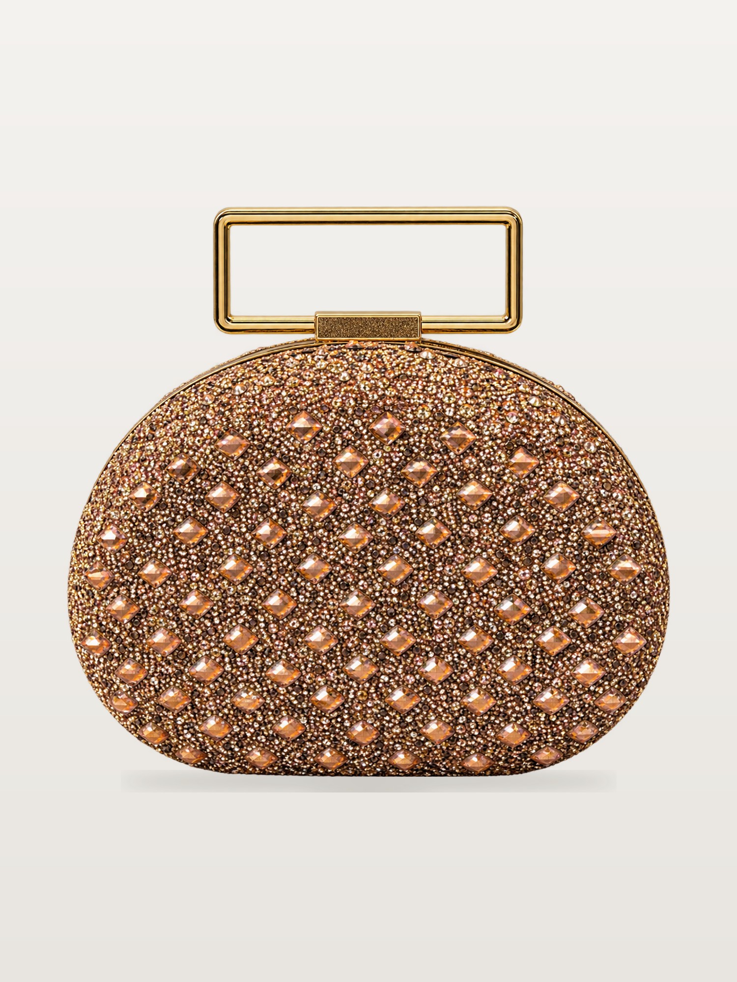 Bronze Beaded Ball Clutch
