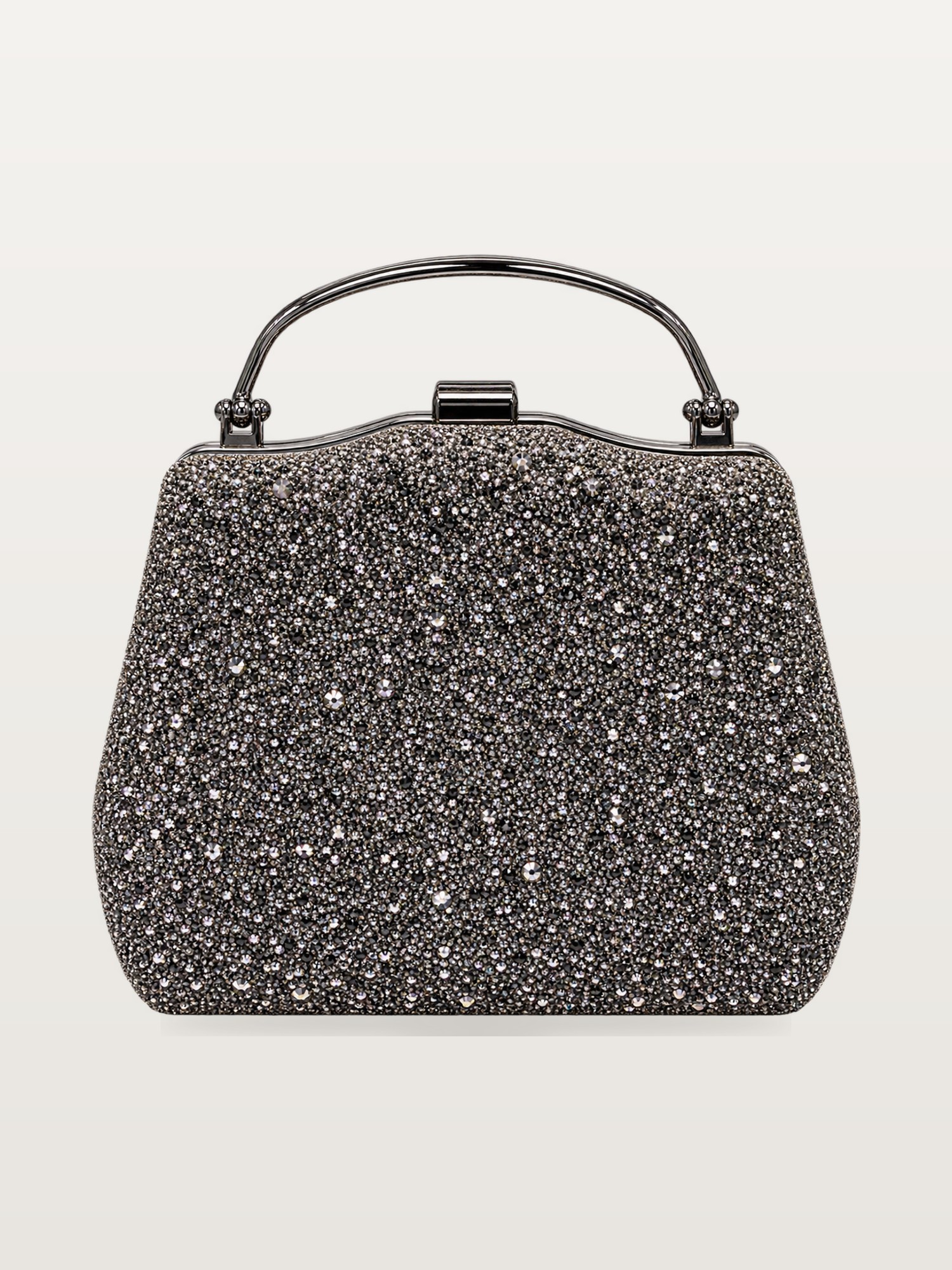 Pewter Beaded Frame Bag