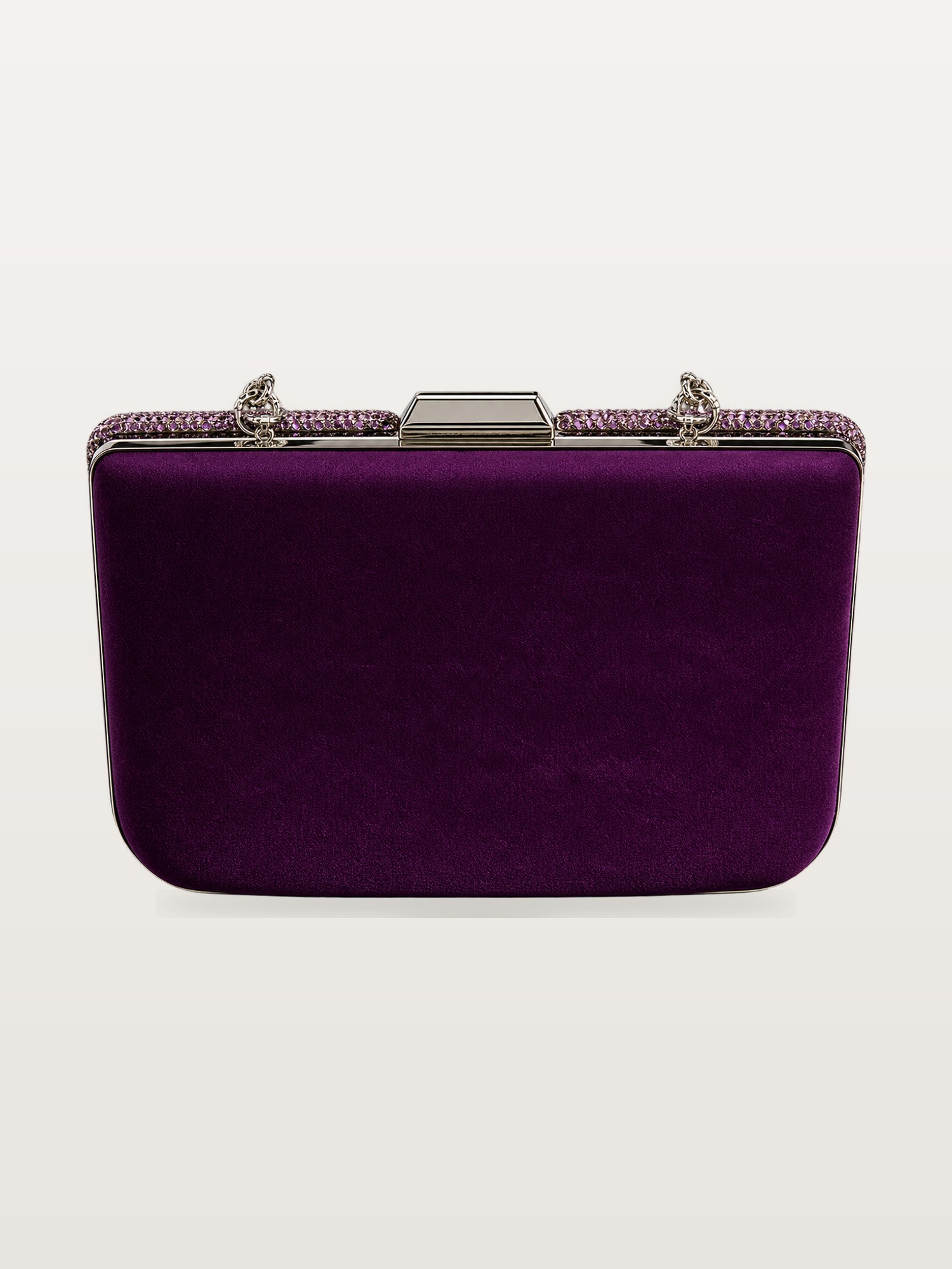 Purple Velvet Clutch