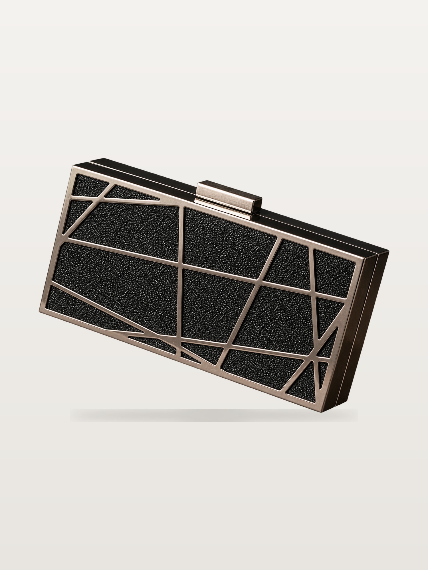 Charcoal Crystal Clutch