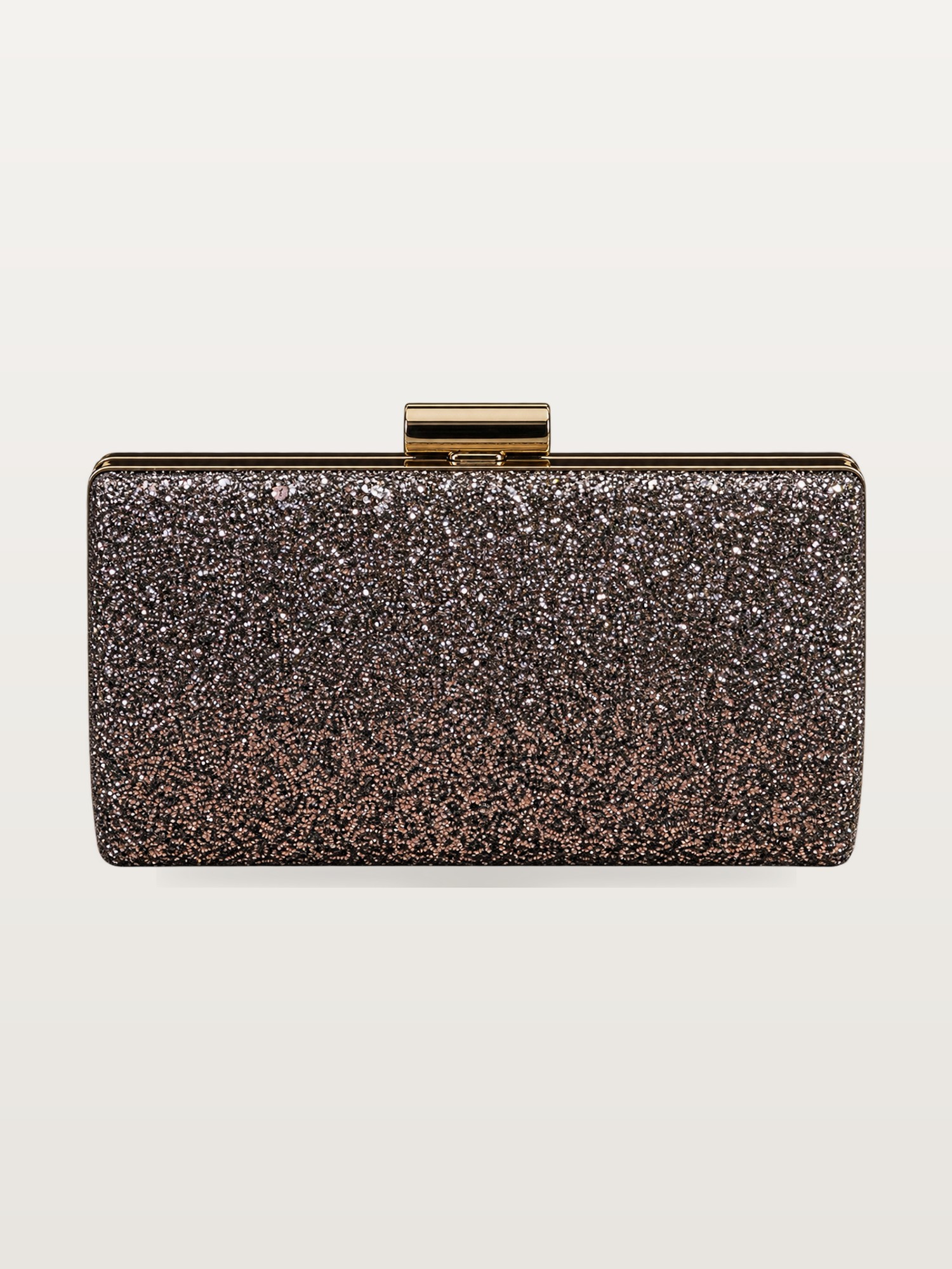 Pewter Glitter Clutch