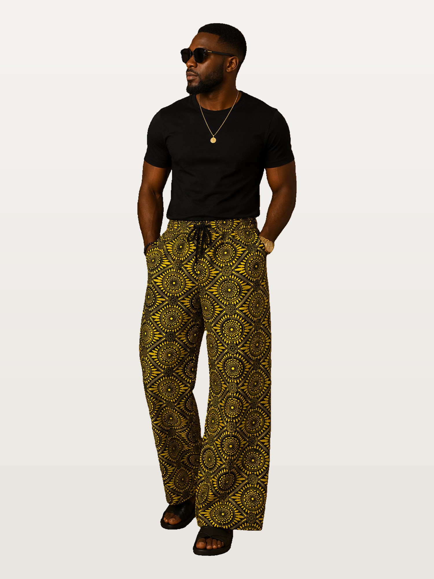Green Ankara Trousers Set