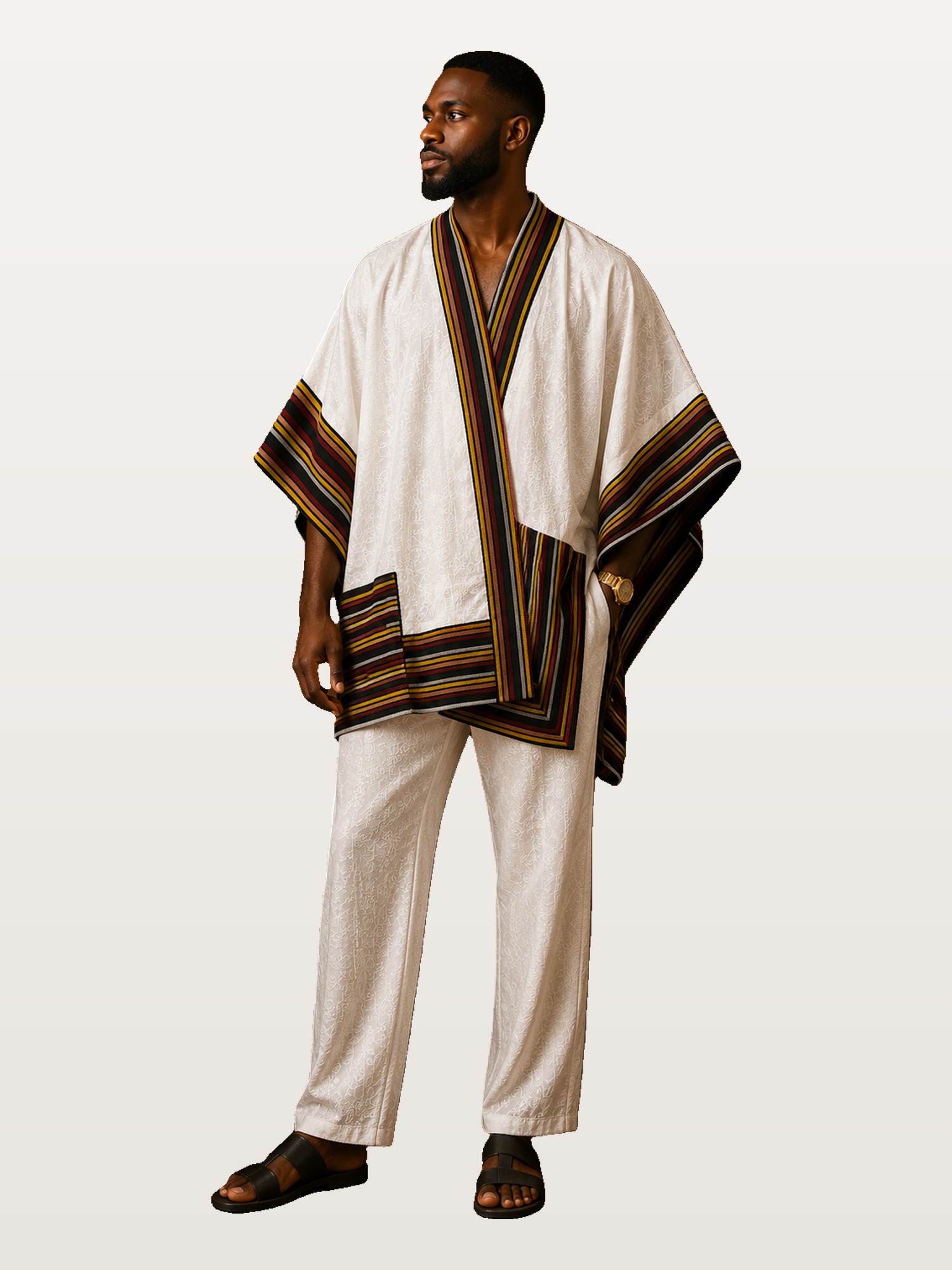 Ivory & Gold Agbada Set