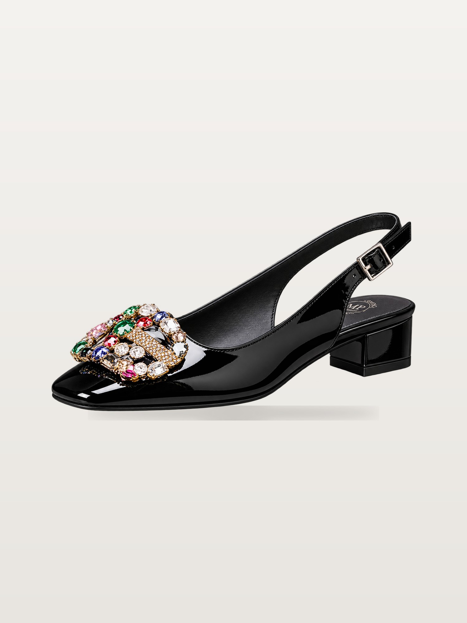 Black Jewel Slingback