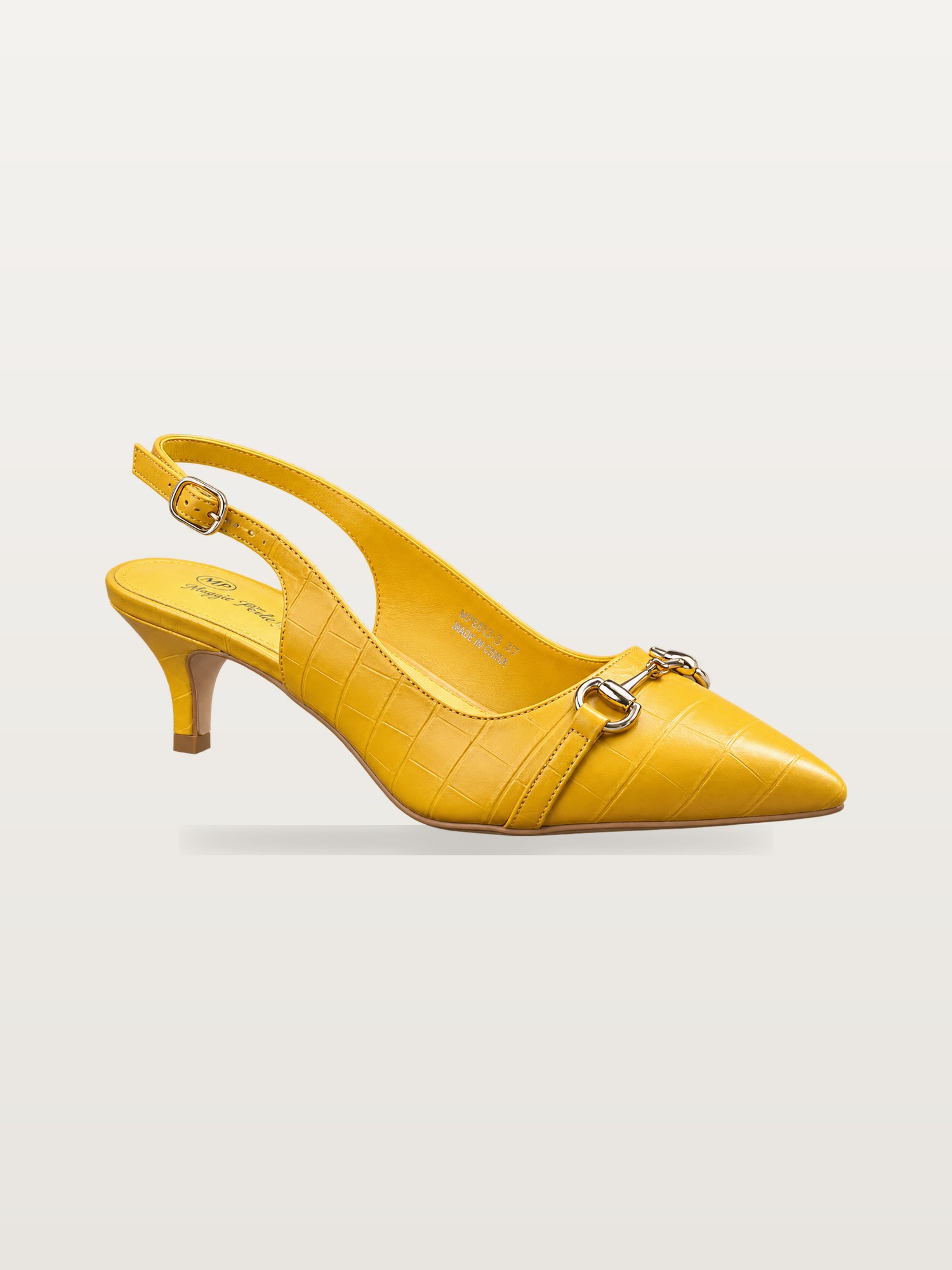 Yellow Slingback Heel