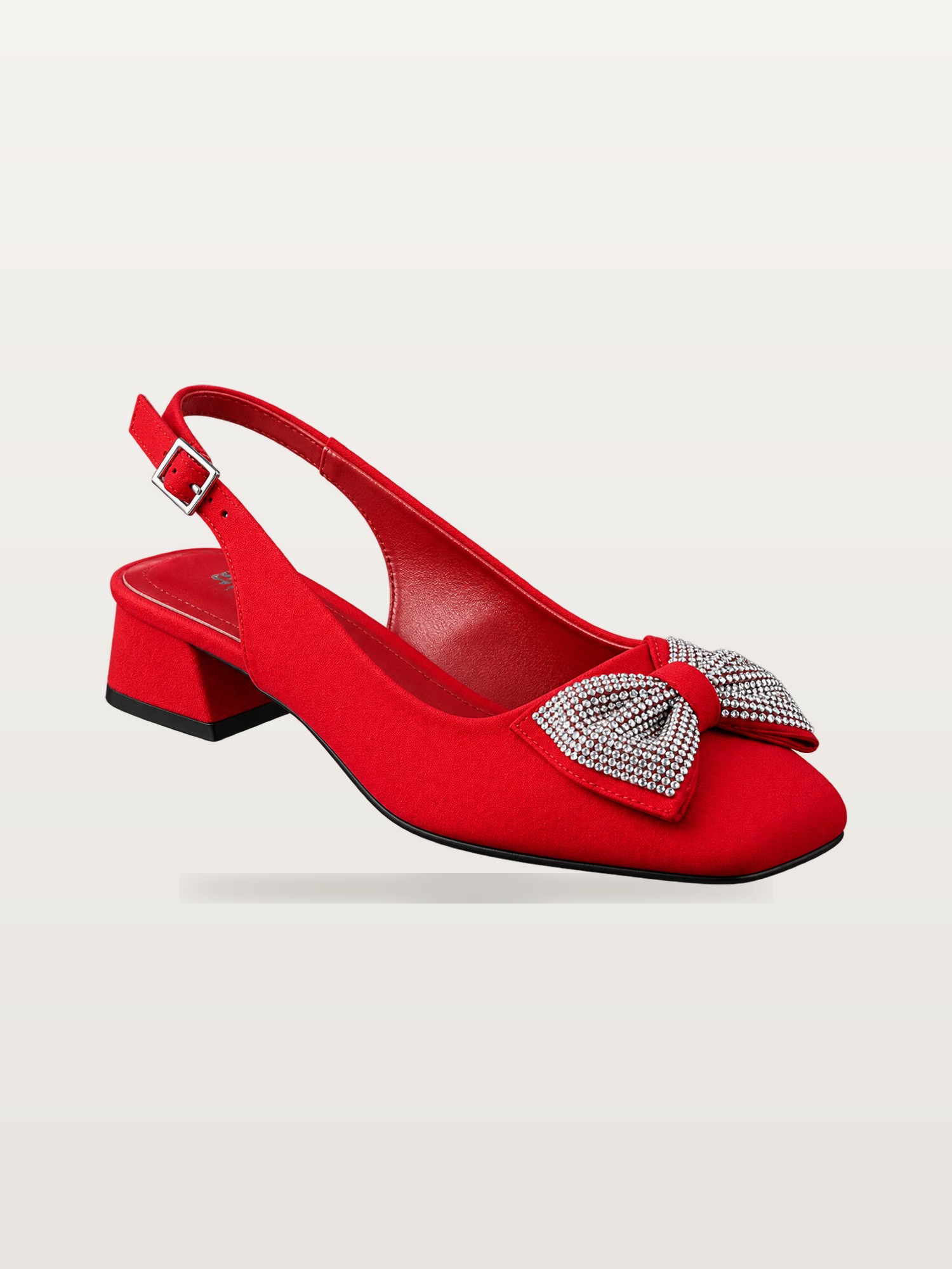 Scarlet Slingback Heel